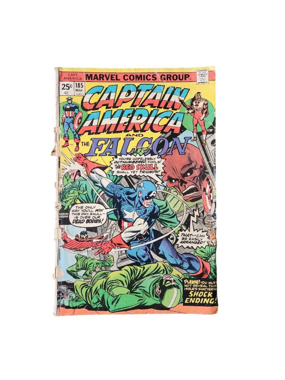 Marvel Captain America And The Falcon #185 Comic Book Collector Bagged Boarded